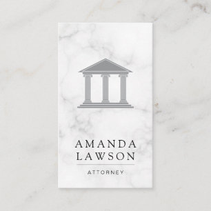 Court House Marble Lawyer Appointment Card