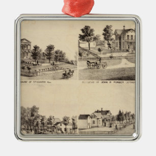 Court House of Stillwater, Minnesota Metal Tree Decoration