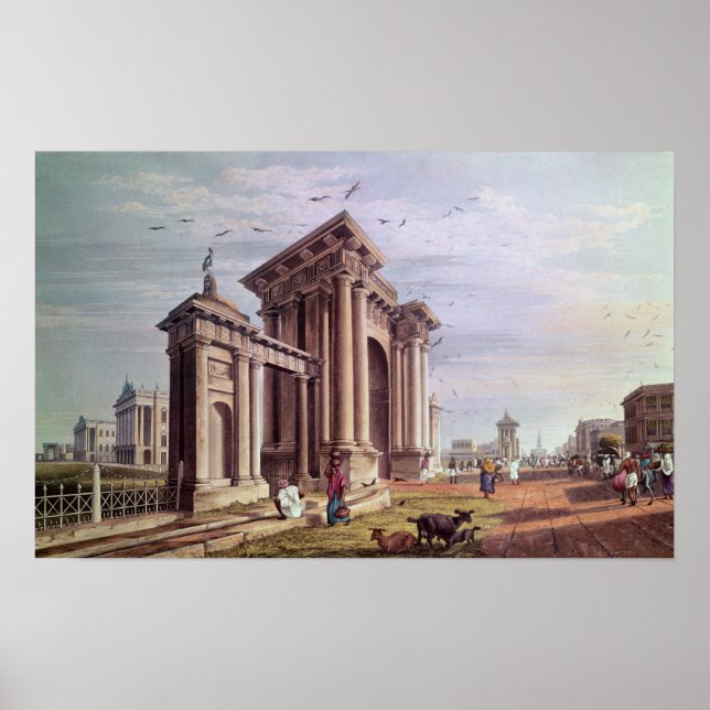 Court House Street, Calcutta Poster (Front)