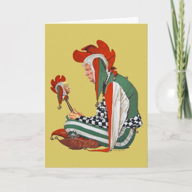 Court Jester Birthday Greeting Card (Front)