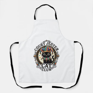 Court Jester Cat Funny Cat Lover Design - Court Je Apron