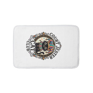 Court Jester Cat Funny Cat Lover Design - Court Je Bath Mat
