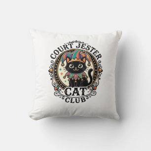 Court Jester Cat Funny Cat Lover Design - Court Je Cushion