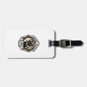Court Jester Cat Funny Cat Lover Design - Court Je Luggage Tag