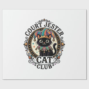 Court Jester Cat Funny Cat Lover Design - Court Je Wrapping Paper