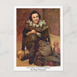 Court Jester Juan De Calabazas By Diego Velazquez Postcard