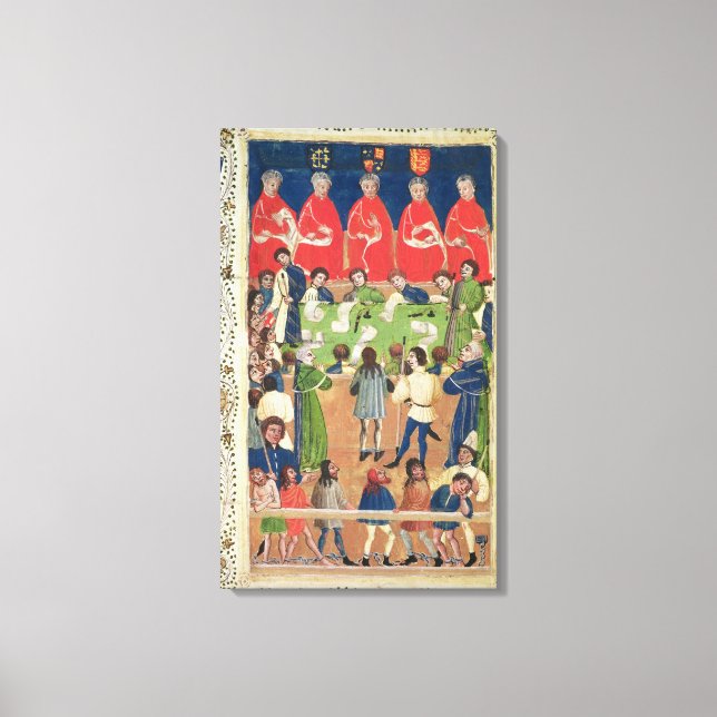 Court of King's Bench, Westminster Hall, c.1460 Canvas Print (Front)