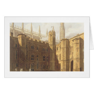 Court of King's College, Cambridge, from 'The Hist