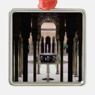 Court of Lions begun during reign of Mohammed V Metal Tree Decoration