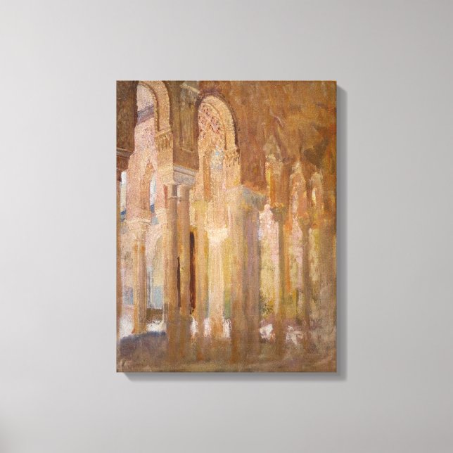 Court of the Lions, Alhambra (by Henri Regnault) Canvas Print (Front)