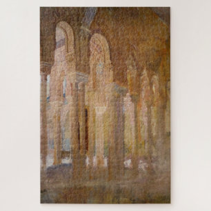 Court of the Lions, Alhambra (by Henri Regnault) Jigsaw Puzzle