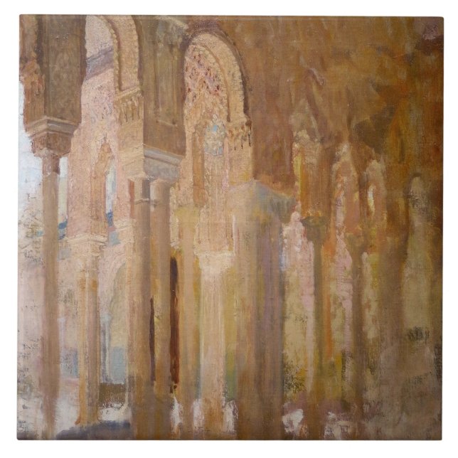 Court of the Lions, Alhambra (by Henri Regnault) Tile (Front)