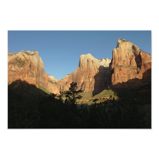 Court of the Patriarchs I at Zion National Park Photo Print (Front)
