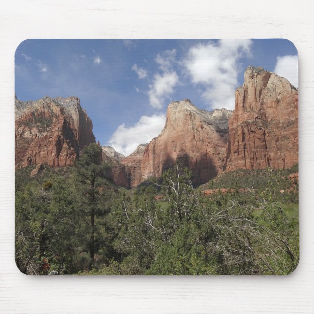 Court of the Patriarchs II at Zion National Park Mouse Mat (Front)