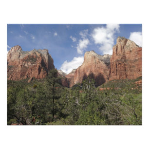 Court of the Patriarchs II at Zion National Park Photo Print