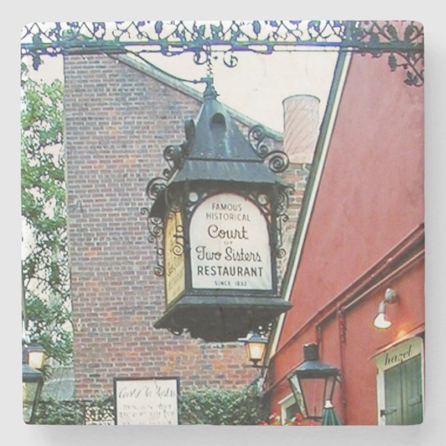 Court of Two Sisters Coaster, New Orleans , Stone Coaster (Front)