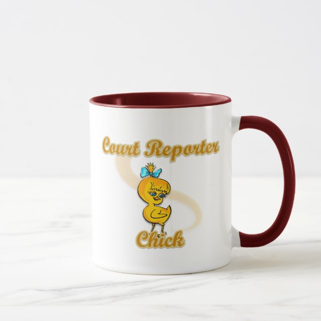 Court Reporter Chick Mug (Right)