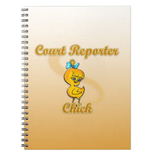 Court Reporter Chick Notebook