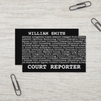 Court Reporter Legal Terminology