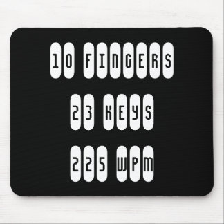 Court reporter mouse pad