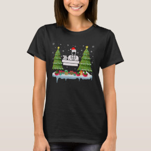 Court Reporter Xmas Tree Lighting Men Women Ugly C T-Shirt