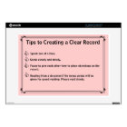 Court Reporter's Instructions for a Clean Record