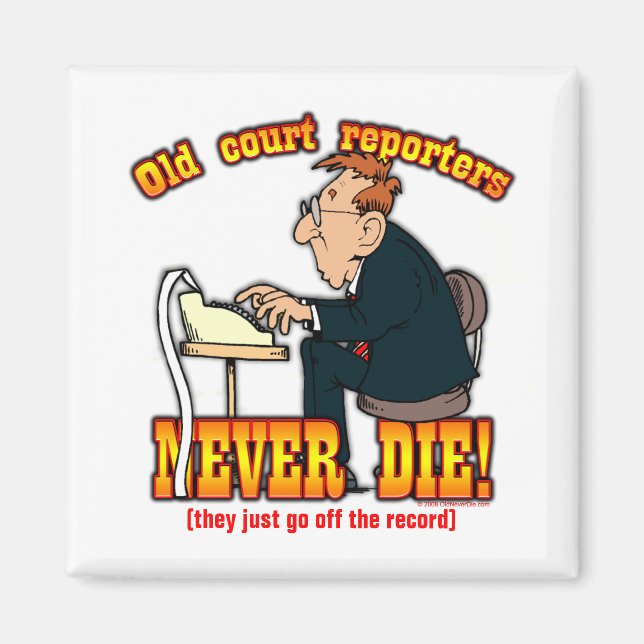 Court Reporters Magnet (Front)