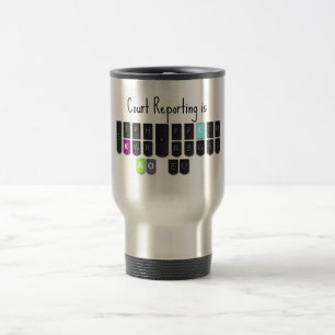 Court Reporting is Cool Steno Keyboard Mugs
