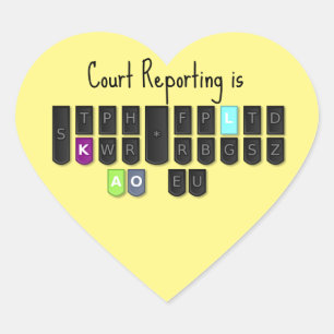Court Reporting is Cool Steno Keyboard Stickers