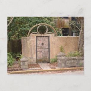 COURT YARD DOOR POSTCARD