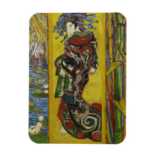Courtesan after Eisen by Vincent Van Gogh Magnet