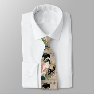 Courtesan Ichikawa of Matsuba Establishment Tie