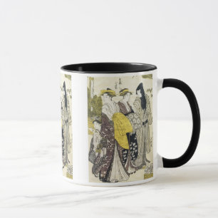 Courtesan on Promenade, Gokyo, 1780s Mug