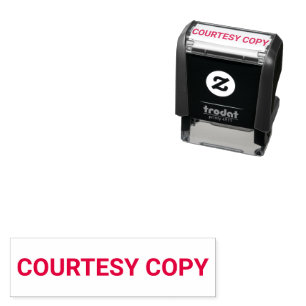 Courtesy Copy Template Self-inking Stamp