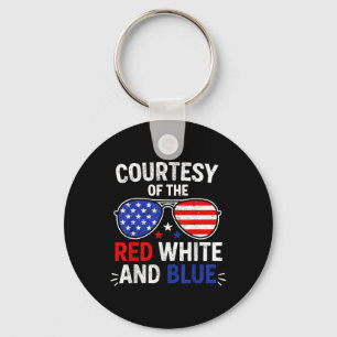 Courtesy Of The Red White And Blue Sungles 4th Of Key Ring