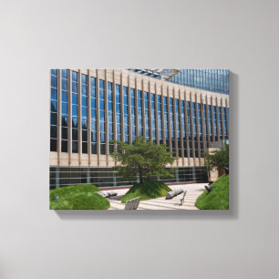 Courthouse Facade and Plaza in Minneapolis Canvas Print