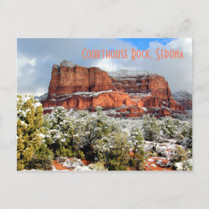 Courthouse Rock, Sedona AZ Winter Post card