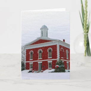 Courthouse Snow Holiday Card
