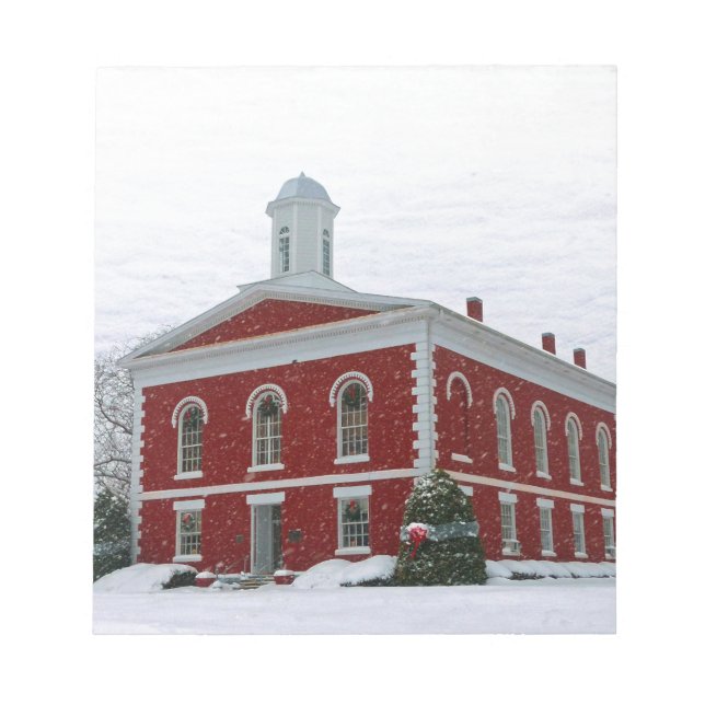 Courthouse Snow Notepad (Front)