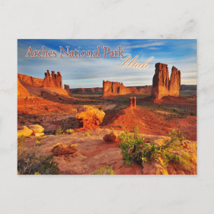 Courthouse Towers in Arches National Park, Utah Postcard