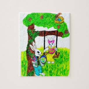 COURTING EASTER BUNNY puzzle