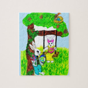 COURTING EASTER BUNNY puzzle