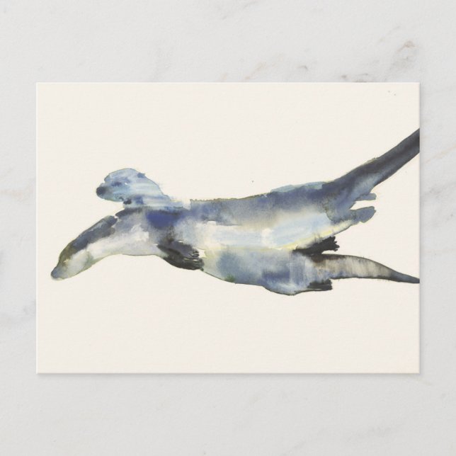 Courting Otters Postcard (Front)