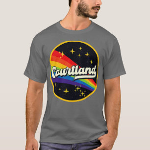 Courtland Rainbow In Space Vintage Style T-Shirt