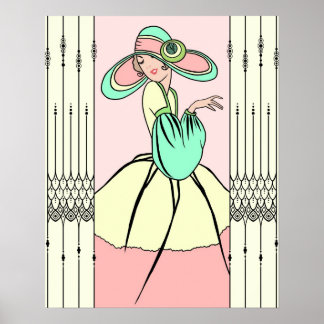 COURTNEY, ART DECO: Easter Morning Poster