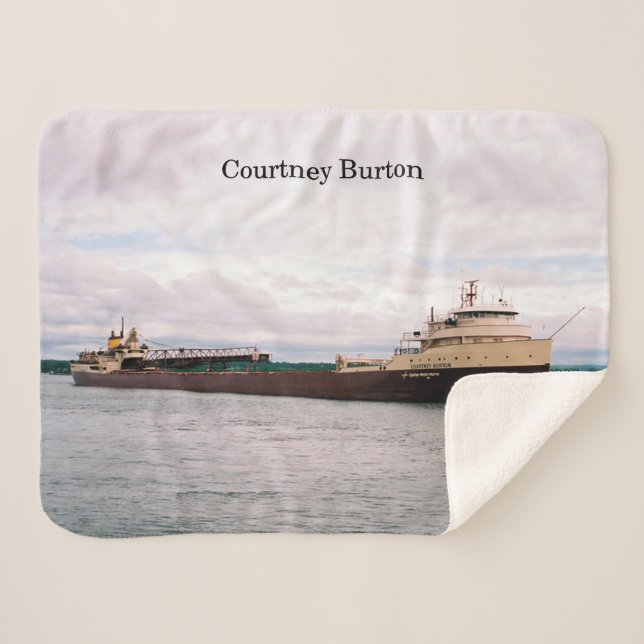 Courtney Burton sherpa blanket (Front (Horizontal))