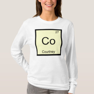 Courtney Name Chemistry Element Periodic Table T-Shirt