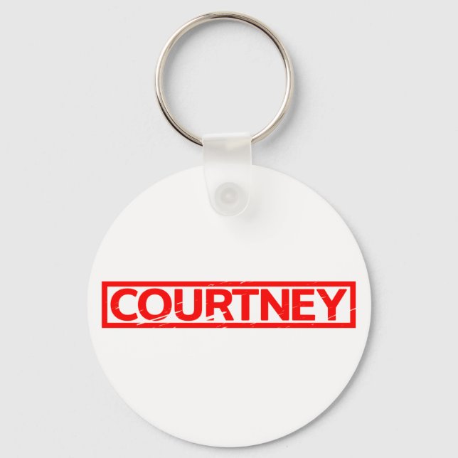 Courtney Stamp Key Ring (Front)