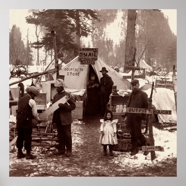 Courtney's Store - Klondike Gold Rush 1898 Poster (Front)