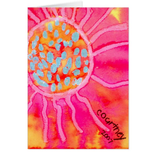 Courtney's Sun Customisable Card (Front)